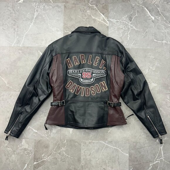 90s Vintage Harley Davidson Jacket Womens Medium 95th Anniversary